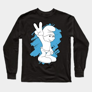 Smurf Peace Long Sleeve T-Shirt